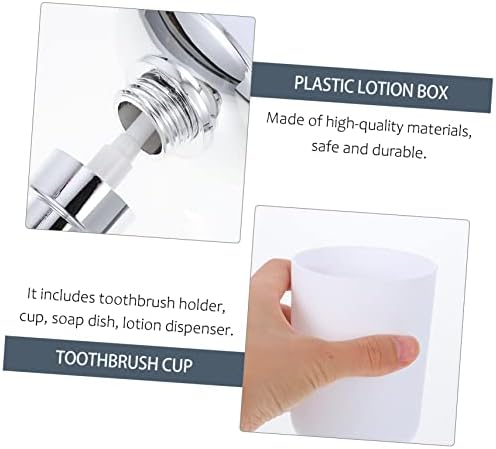 FOMIYES 1 Set White Bathroom Accessories Kit
