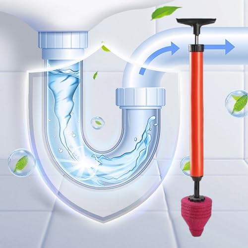 AYKHDS Toilet Plunger Clog Remover with Ergonomic Handle
