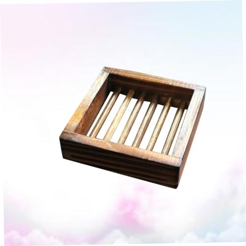 Cabilock Wood Soap Tray with Hollow Design