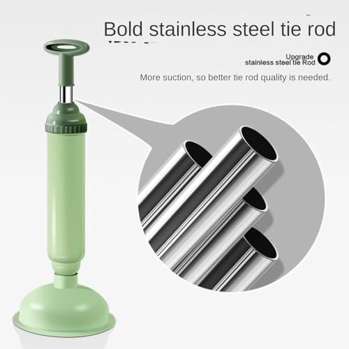 Heavy-Duty Toilet Plunger with Vacuum Suction 1