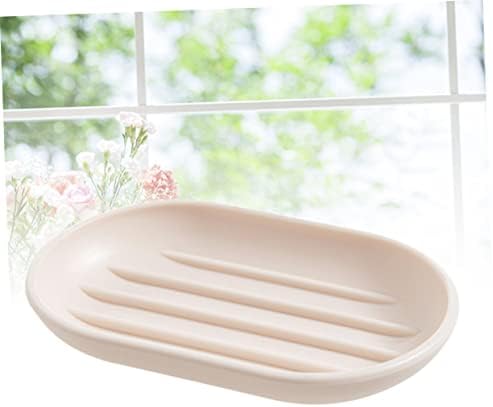 MAGICLULU Practical Oval Soap Dish Beige Plastic