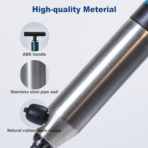 LEOMAUNYX High-Pressure Toilet Plunger with Barometer