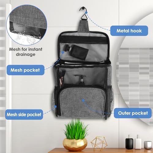 Quick Dry Mesh Shower Caddy for College Dorm Room