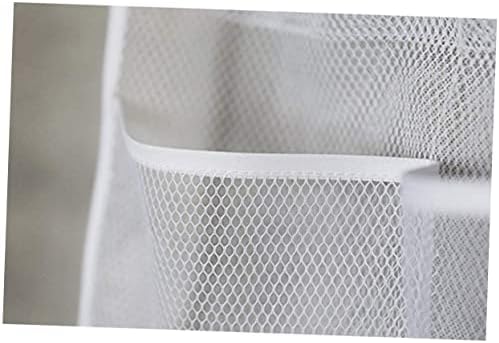 Vaguelly Hanging Mesh Shower Organizer Bag White