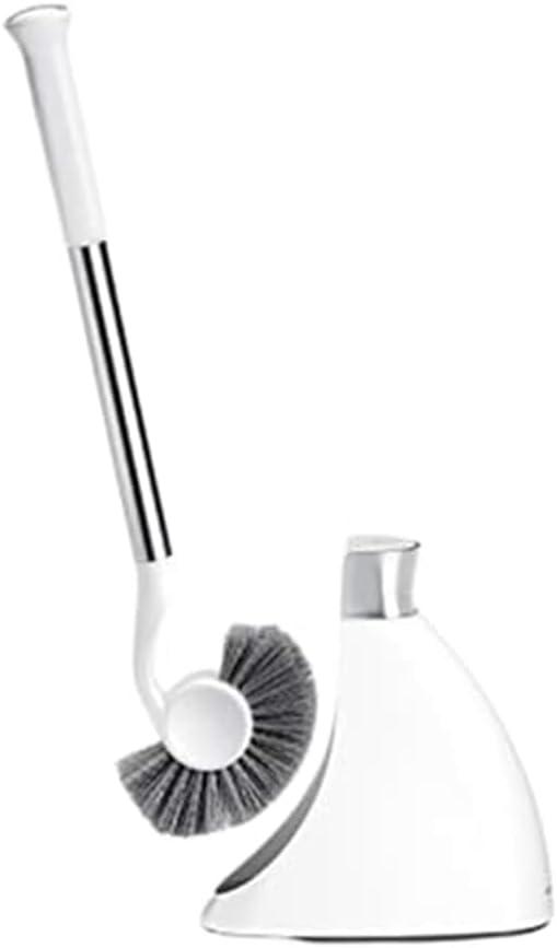 Simplehuman Toilet Brush with Caddy Stainless Steel White