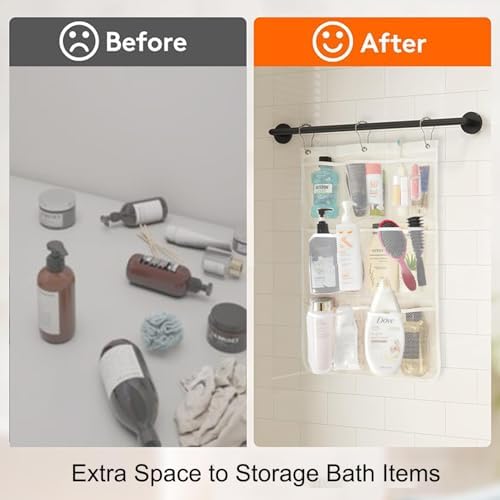 Halyuhn 8 Pockets Shower Caddy Organizer 2 Pack