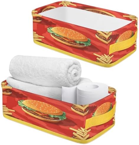 Hamburgers Toilet Paper Baskets for Bathroom Organization