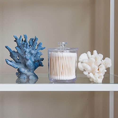 Youngever 2 Pack 15 Ounce Clear Plastic Apothecary Jars
