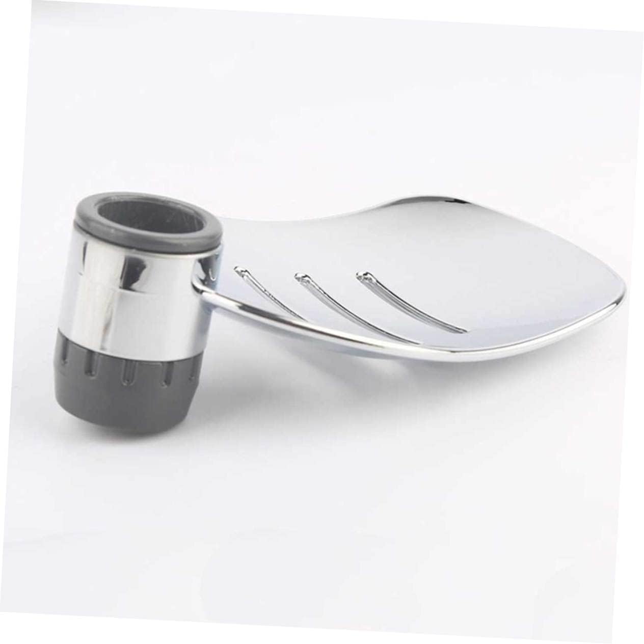 Luxshiny 2pcs Silver Soap Dish with Drainage