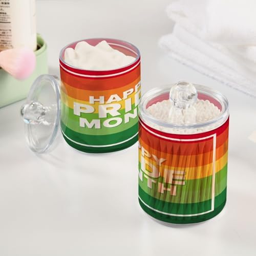 Qilmy Colorful Pride Qtip Holder 2 Pack
