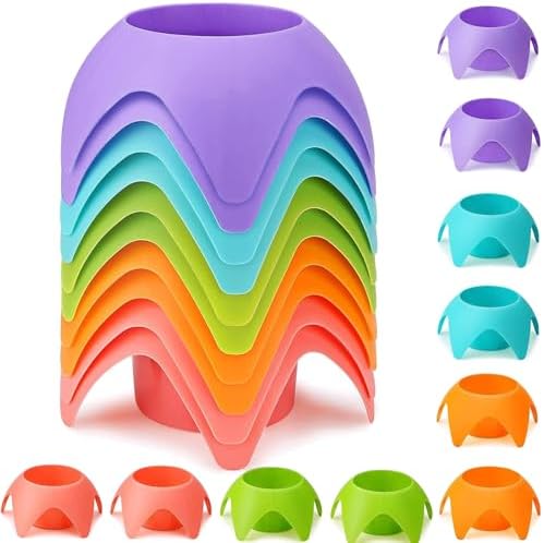 Ideal Swan 10 Pack Beach Cup Holder - Multicolor