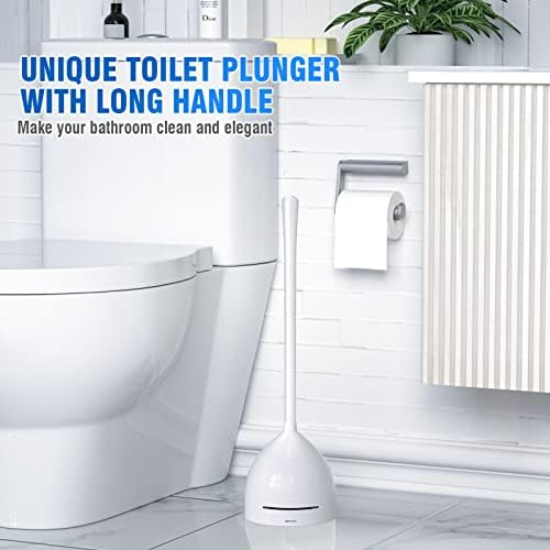 UPTRONIC 3 Pack Toilet Plunger with Holder 1