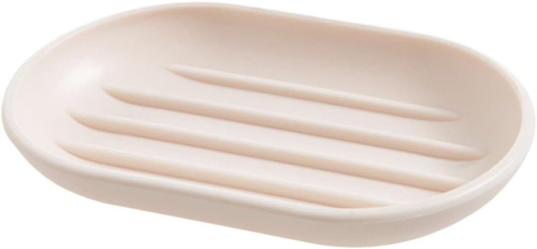 MAGICLULU Practical Oval Soap Dish Beige Plastic