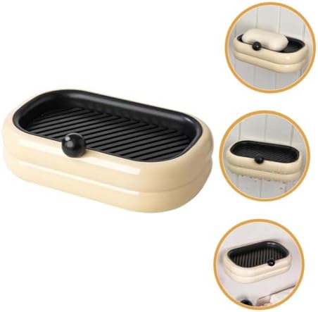 Ciieeo Wall Mounted Soap Dish Dual Drain Rack