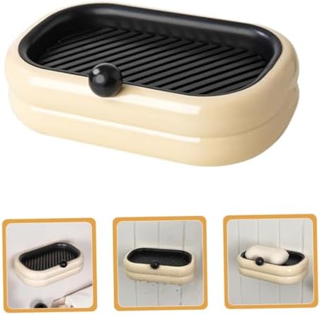 Ciieeo Wall Mounted Soap Dish Dual Drain Rack