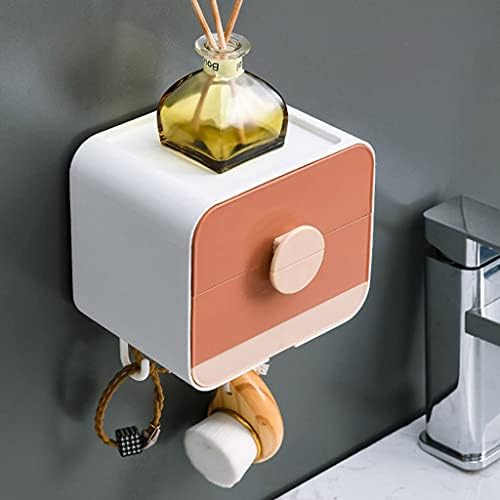 Removable Double Layer Soap Dish in Red for Bathroom and Kitchen