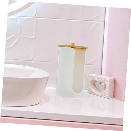 Zerodeko White Cup Holder Bathroom Dispenser