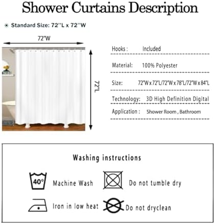 Feelyou Burgundy Red Brown Stripe Shower Curtain 72x72 Kids Geometry Bath Set