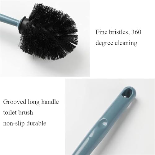 Toilet Brush with Bendable Head Easy to Clean Pink