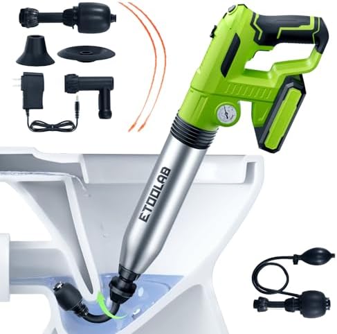 Electric Toilet Plunger Heavy Duty Clog Remover