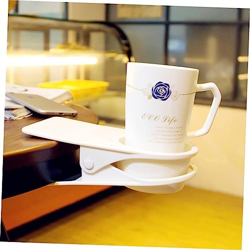 Luxshiny Strong ABS Cup Holder Clip Desk Organizer