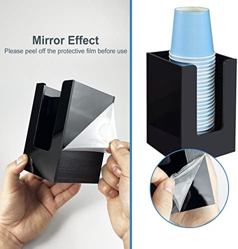 KIMCHOMERSE Bathroom Cup Dispenser - Black