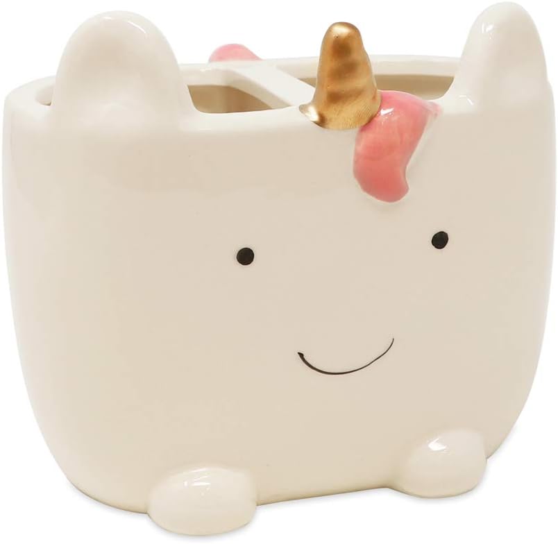 Isaac Jacobs Unicorn Cup Holder 2-Section Organizer