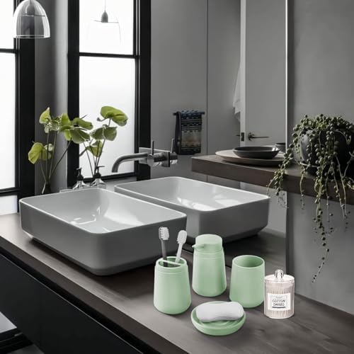 IMAVO Green Bathroom Set 5 Piece Modern