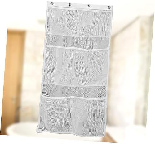 Hanging Mesh Pockets Shower Organizer Bag for Shampoo Conditioner and Toys