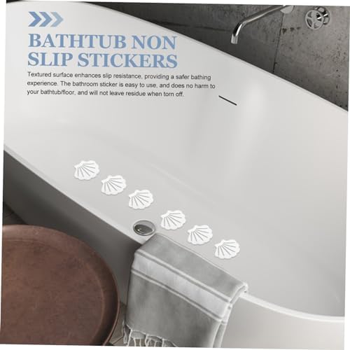 ABOOFAN Anti-Slip Bathtub Stickers 12pcs Shell Decor Decor