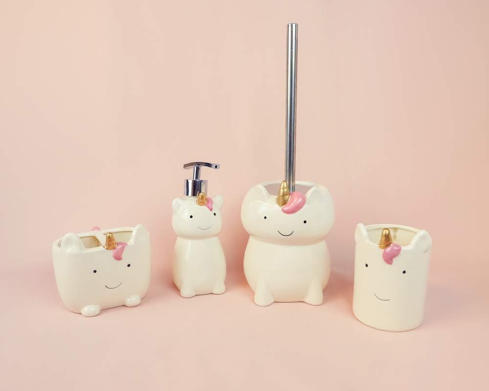 Isaac Jacobs Unicorn Cup Holder 2-Section Organizer