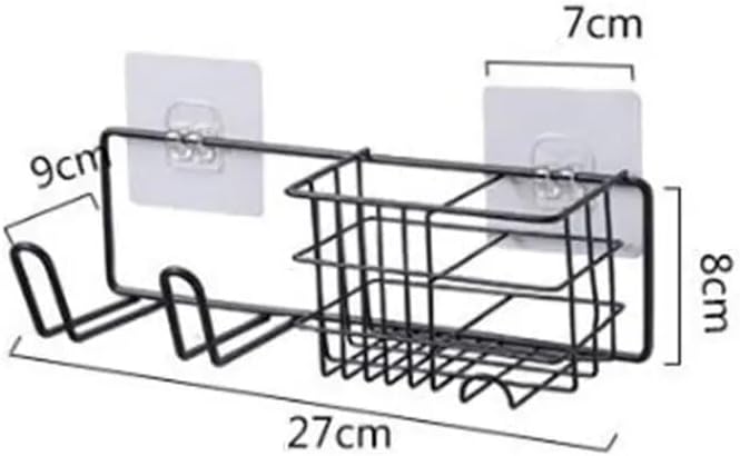 BAHELS White Shower Caddy Wall Mounted Organizer Rack Holder