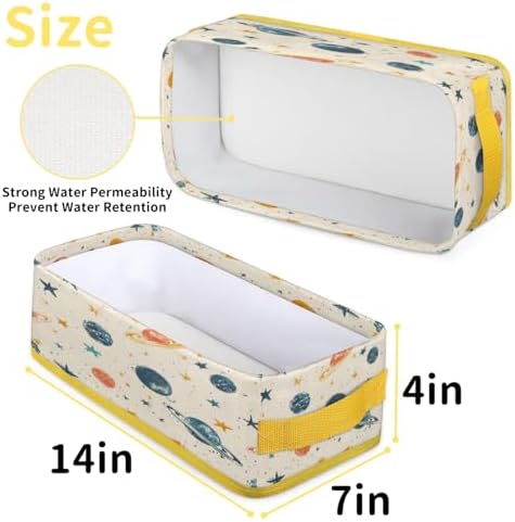 Solar System Space Toilet Paper Basket with Handles