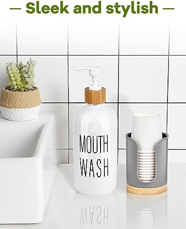 Bathroom Cup Dispenser - PCBamboo Grey Pack of 1