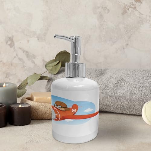 Ambesonne Bathroom Soap Toothbrush Holder Set