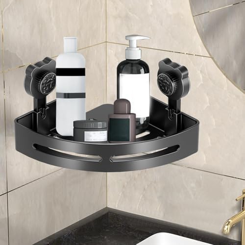 Shower Corner Shelf - No Drill Suction Cup Organizer