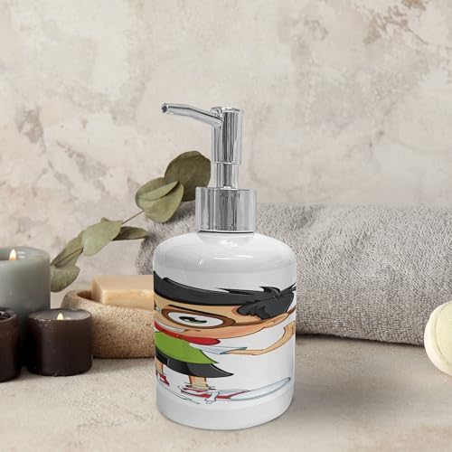 Ambesonne Happy Boy Soap Toothbrush Set Ceramic Bath Accessories 2 Pcs