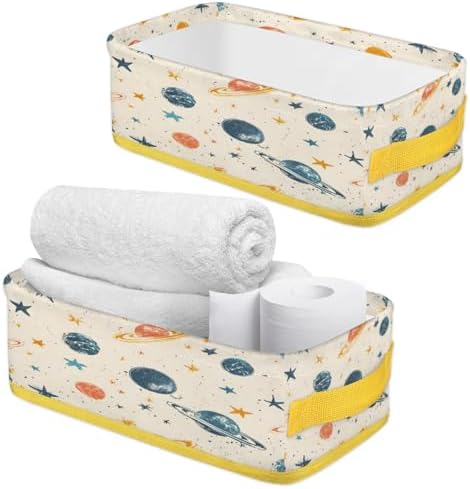 Solar System Space Toilet Paper Basket with Handles