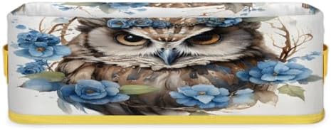 Snatocys Owl Toilet Paper Basket with Handles 1