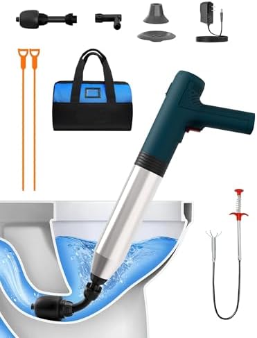KEROMEE Electric Toilet Plunger High Pressure Drain Unclogger