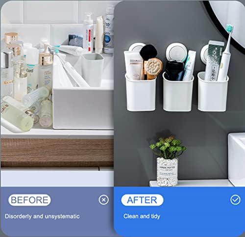 LEVERLOC Suction Toothbrush Holder 2 Pack 1