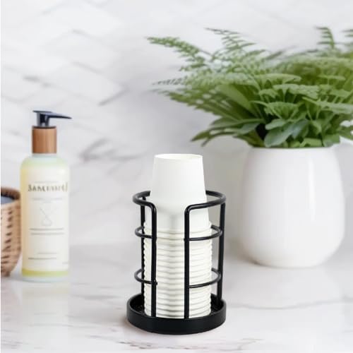 HillSpring Metal Cup Dispenser Black Finish