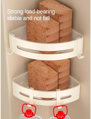 BAHELS Space Aluminum Bathroom Shelf 1 Layer Corner Shower Caddy