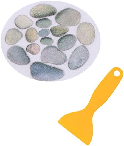 Wakauto 4Pcs Slip Bathroom Stickers with Scraper