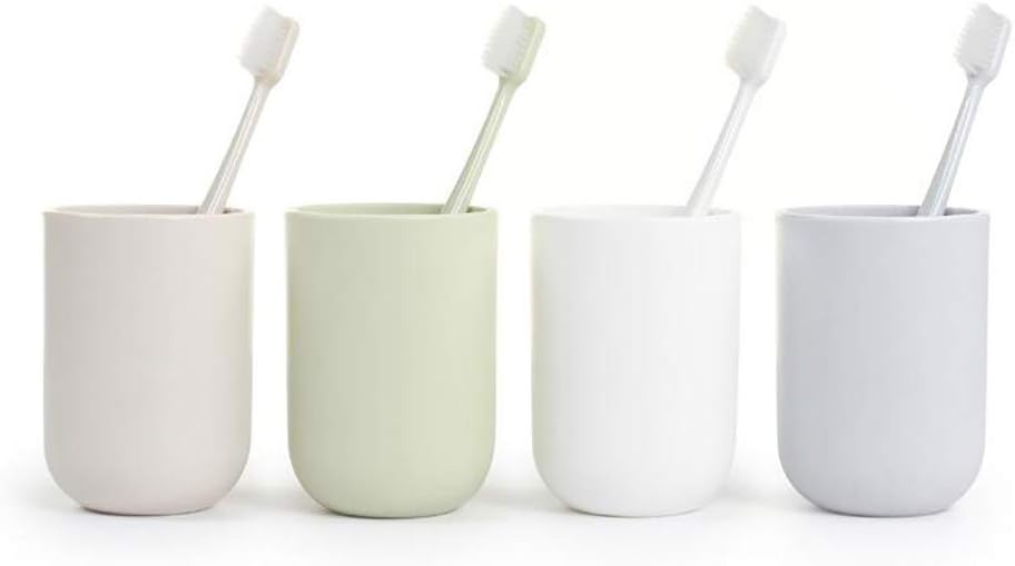 UVIVIU Toothbrush Cup Holder 350ml White