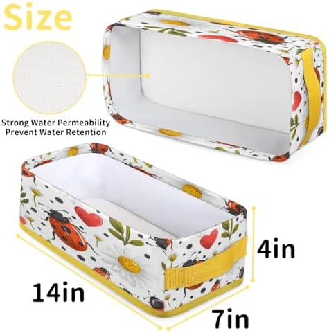 Cute Ladybugs Toilet Paper Basket with Handles