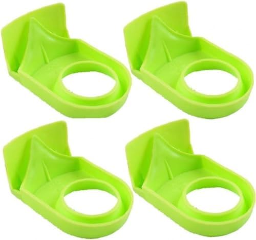 4pcs Green ABS Wine Glass Clips for Bathroom and Kitchen Use