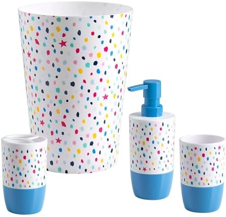 Allure Home Creation Confetti Dot 4-Piece Bath Set