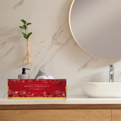 Vomwwlix Christmas Snowflake Toilet Paper Basket Decor