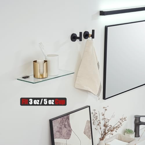 JQK Gold Bathroom Cup Dispenser for 3 oz or 5 oz